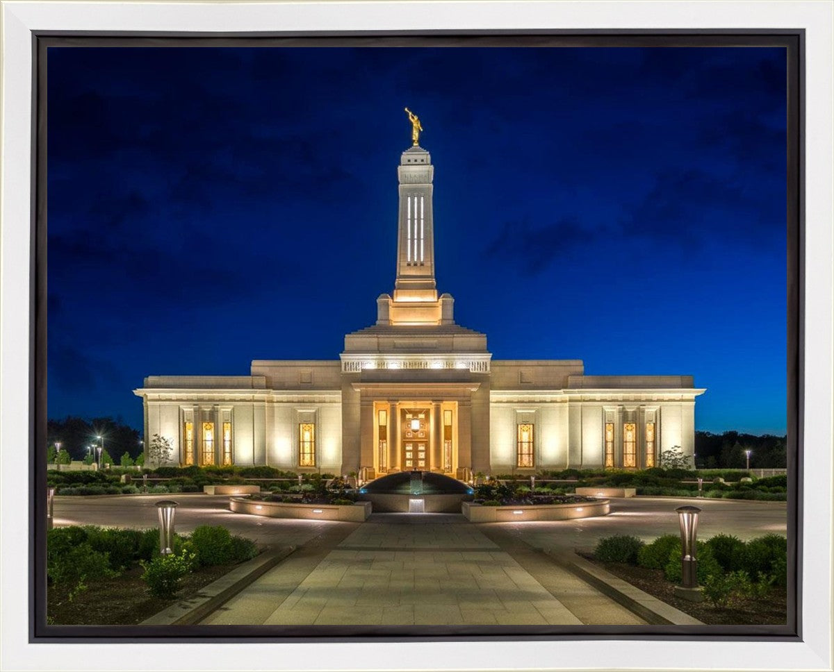 Indianapolis Temple Beacon Of Light Gallery Wrap