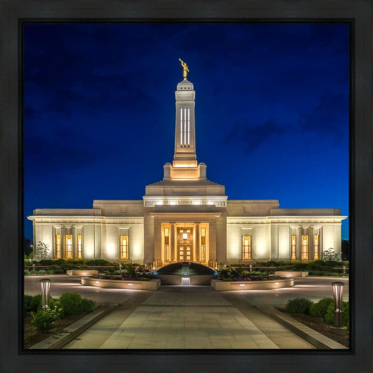 Indianapolis Temple Beacon Of Light Gallery Wrap