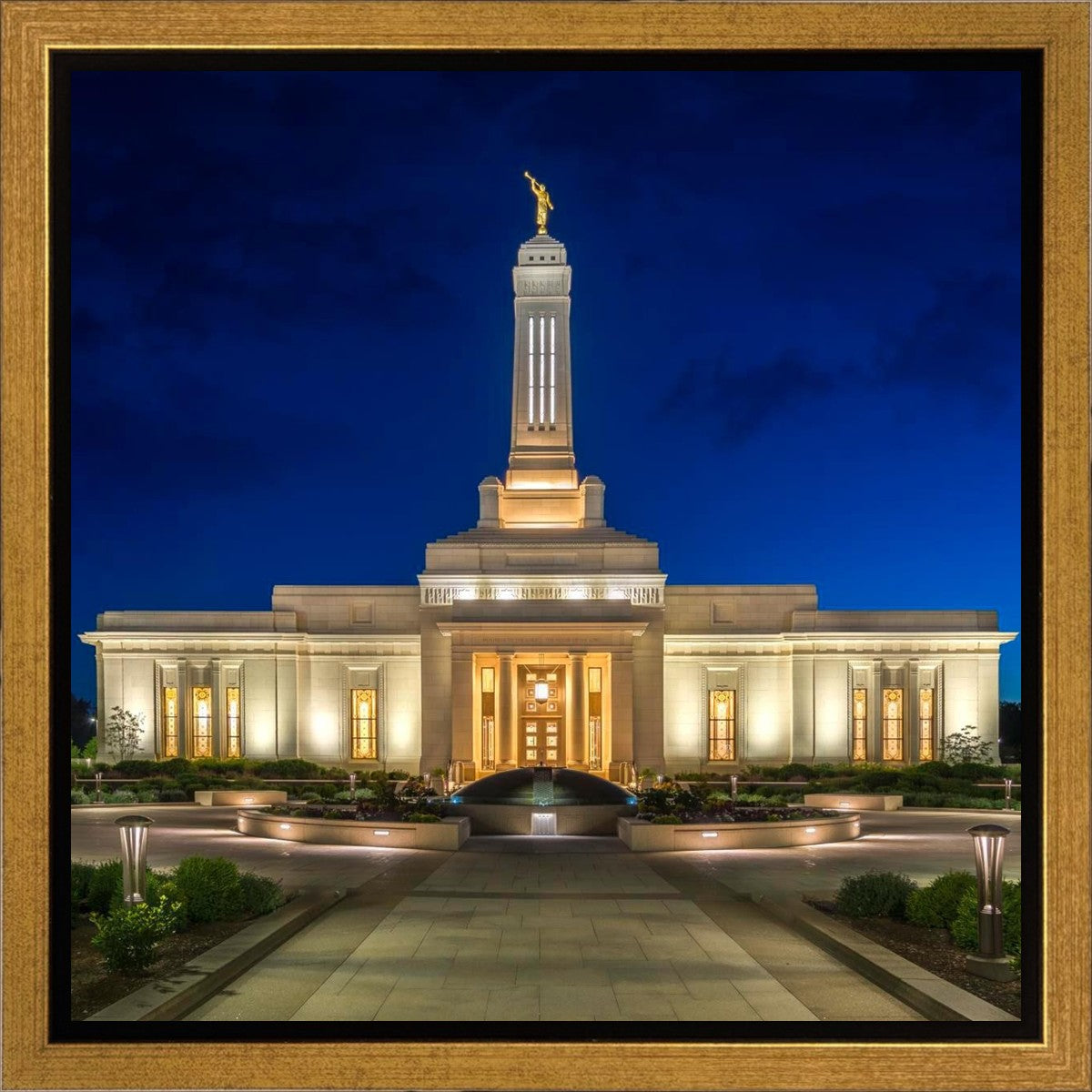 Indianapolis Temple Beacon Of Light Gallery Wrap