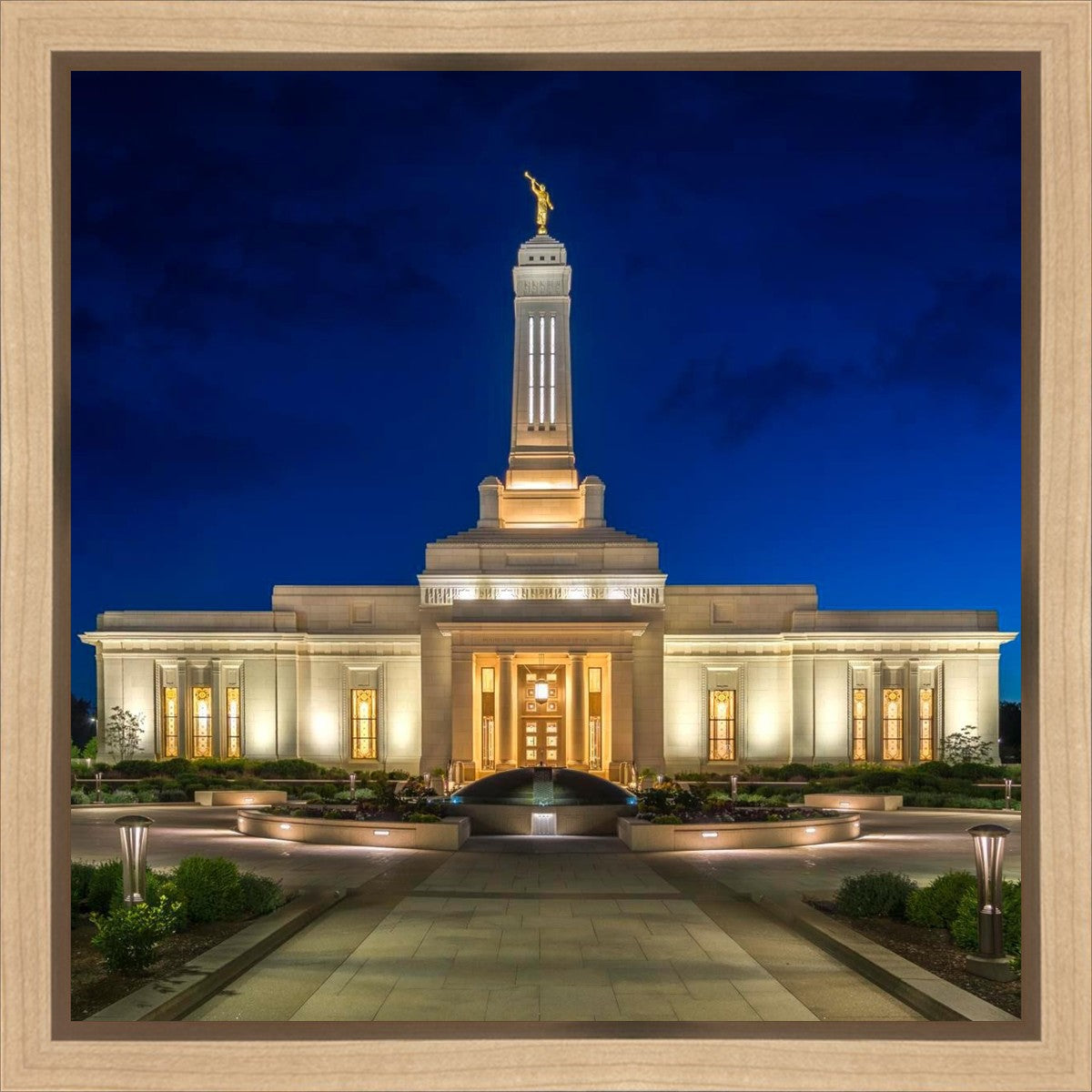 Indianapolis Temple Beacon Of Light Gallery Wrap
