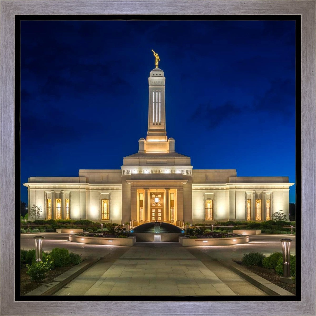 Indianapolis Temple Beacon Of Light Gallery Wrap