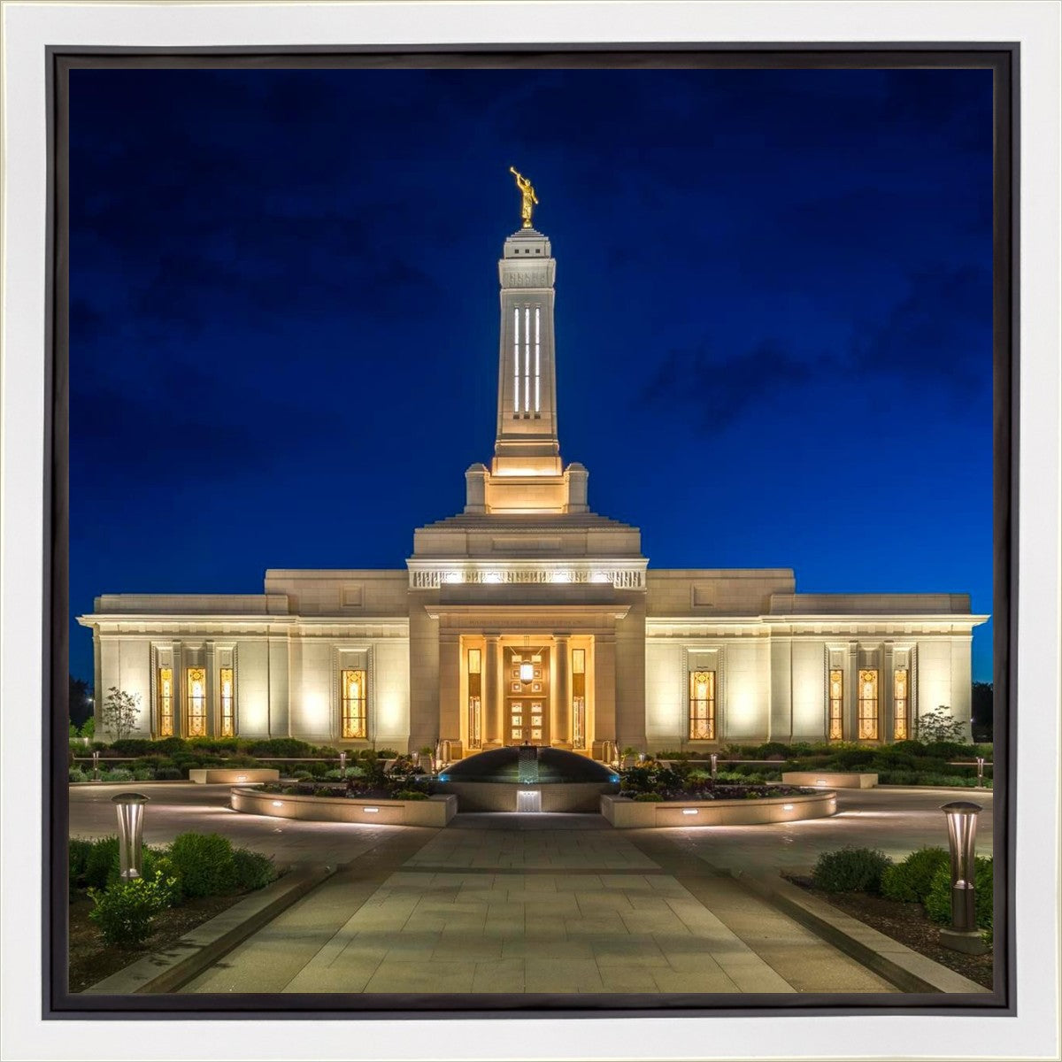 Indianapolis Temple Beacon Of Light Gallery Wrap