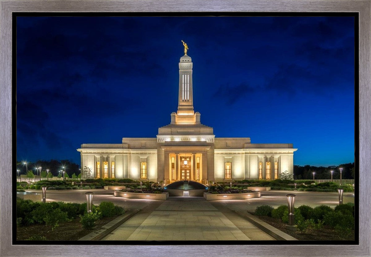 Indianapolis Temple Beacon Of Light Gallery Wrap