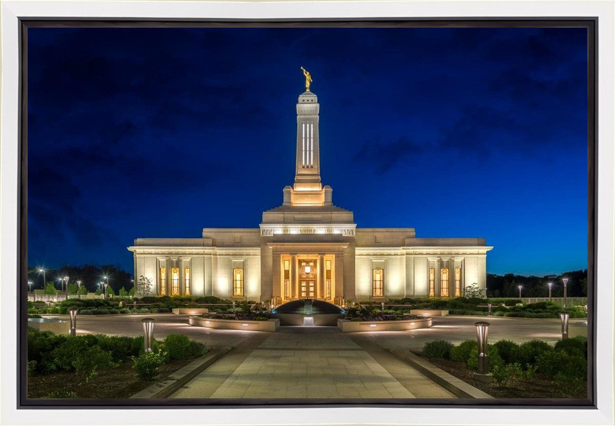 Indianapolis Temple Beacon Of Light Gallery Wrap