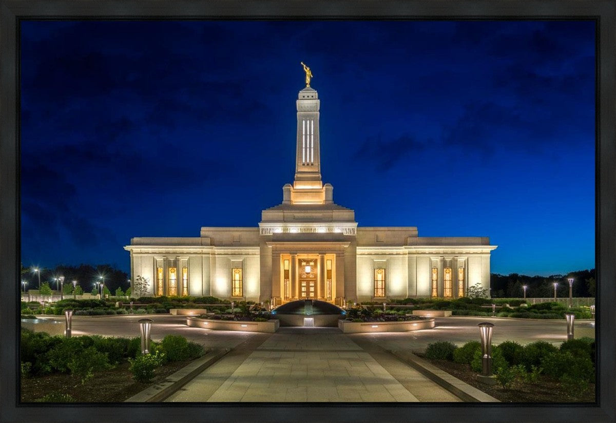 Indianapolis Temple Beacon Of Light Gallery Wrap