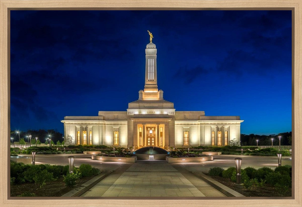 Indianapolis Temple Beacon Of Light Gallery Wrap