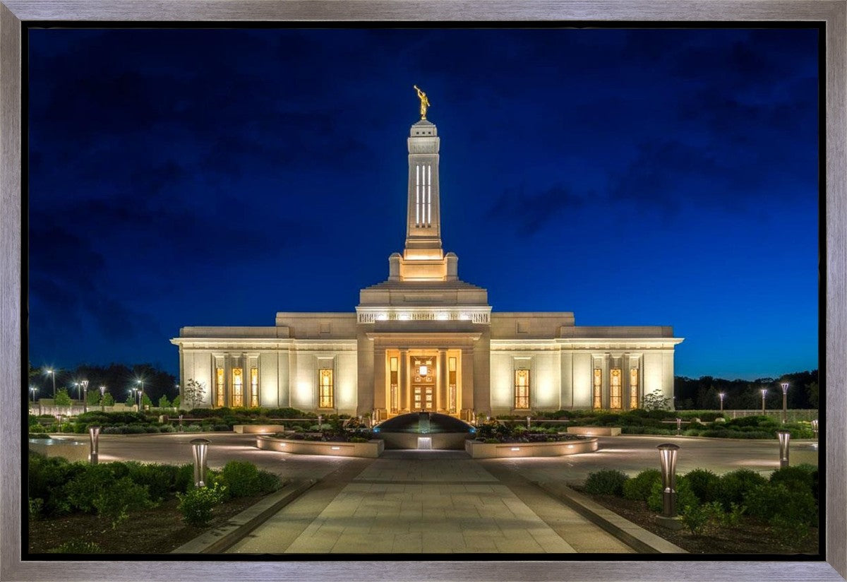 Indianapolis Temple Beacon Of Light Gallery Wrap