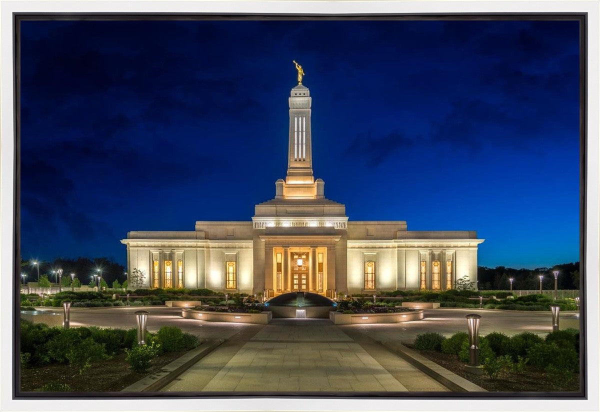 Indianapolis Temple Beacon Of Light Gallery Wrap