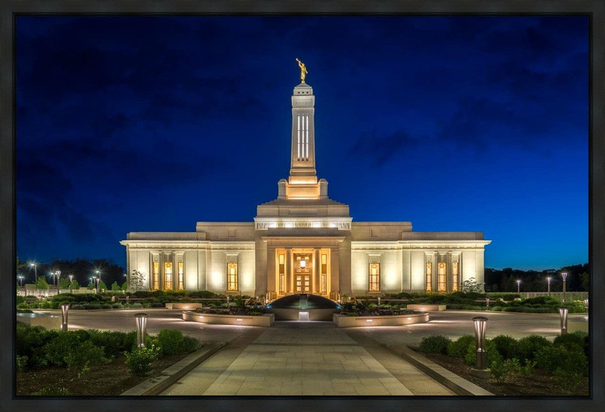 Indianapolis Temple Beacon Of Light Gallery Wrap