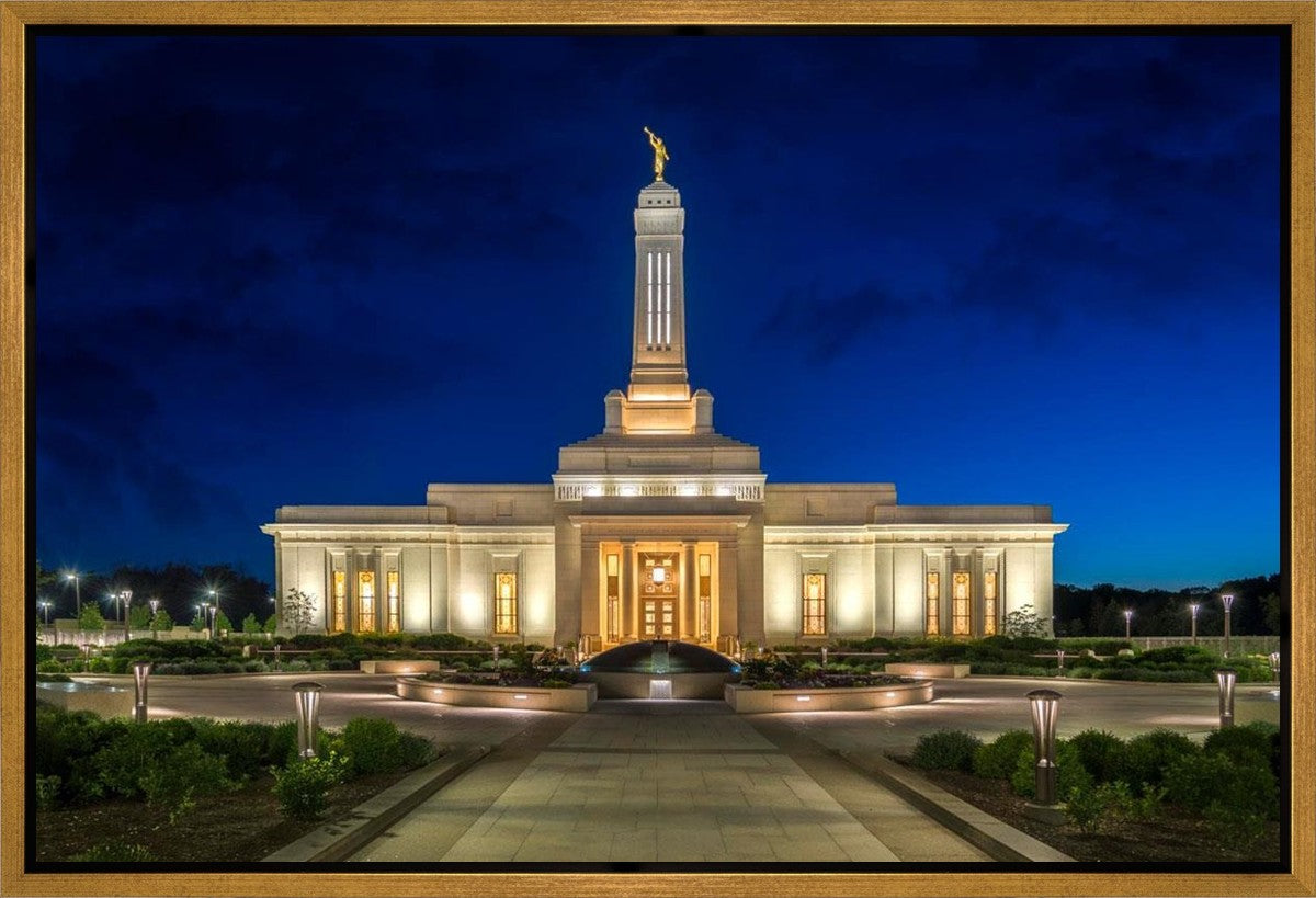 Indianapolis Temple Beacon Of Light Gallery Wrap
