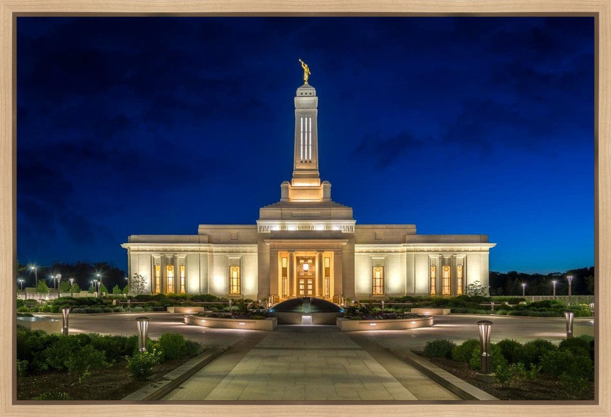 Indianapolis Temple Beacon Of Light Gallery Wrap