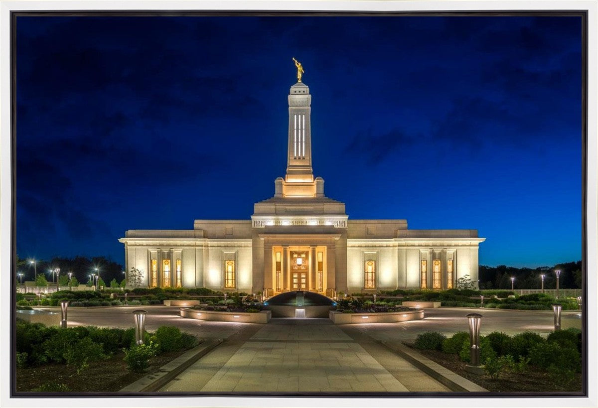 Indianapolis Temple Beacon Of Light Gallery Wrap