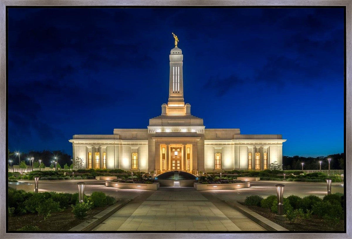 Indianapolis Temple Beacon Of Light Gallery Wrap