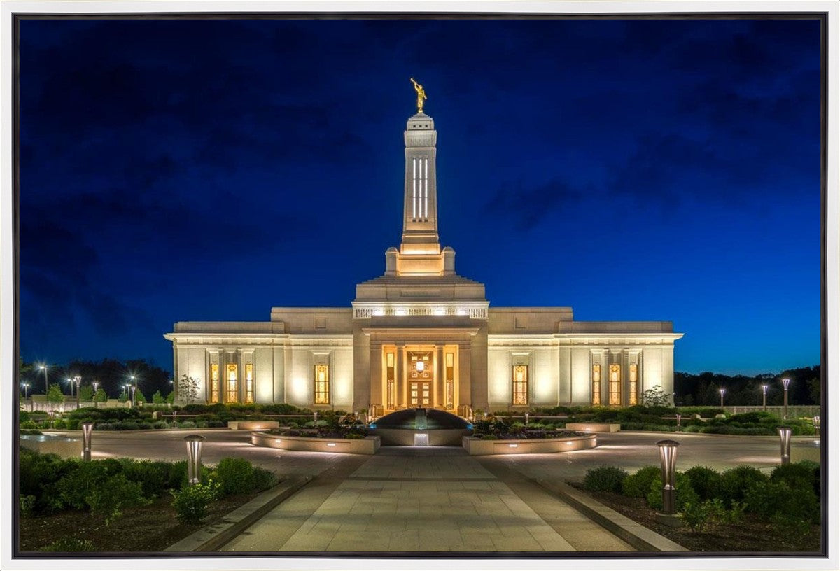 Indianapolis Temple Beacon Of Light Gallery Wrap
