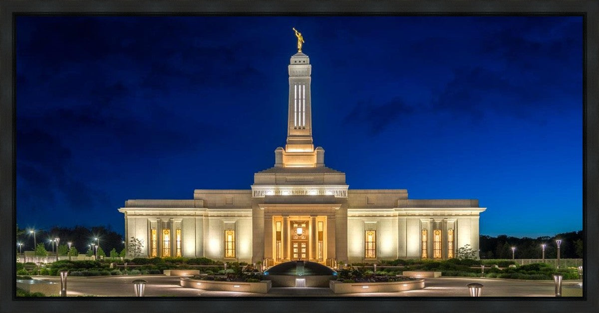 Indianapolis Temple Beacon Of Light Gallery Wrap