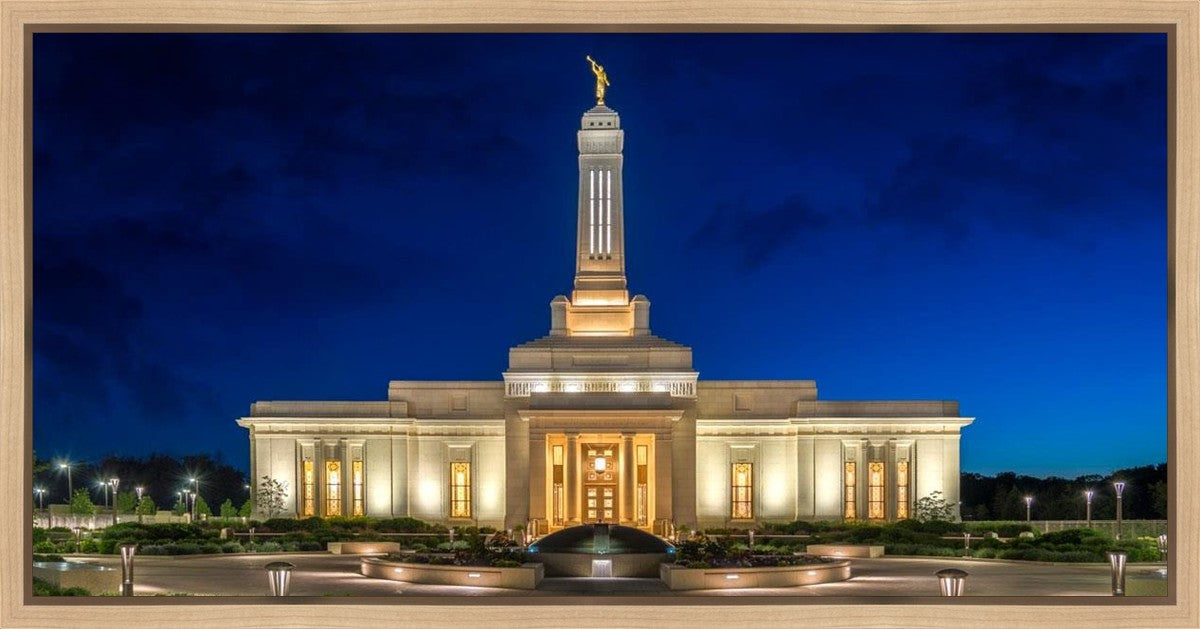 Indianapolis Temple Beacon Of Light Gallery Wrap
