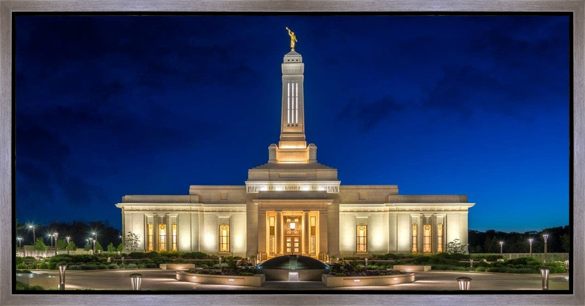 Indianapolis Temple Beacon Of Light Gallery Wrap