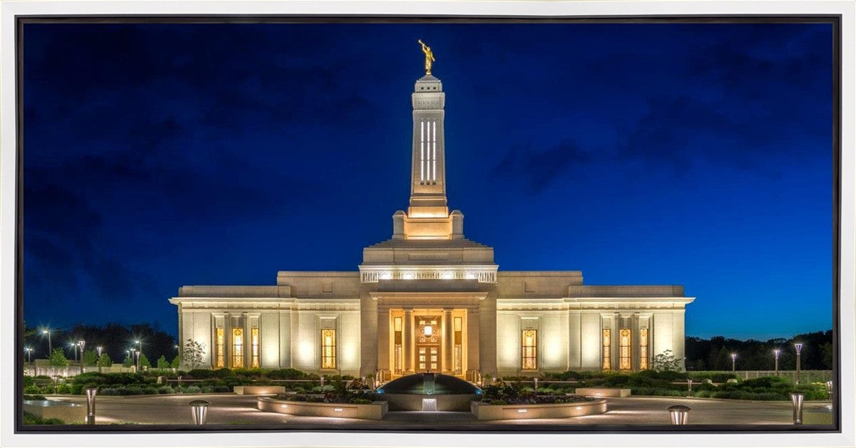 Indianapolis Temple Beacon Of Light Gallery Wrap