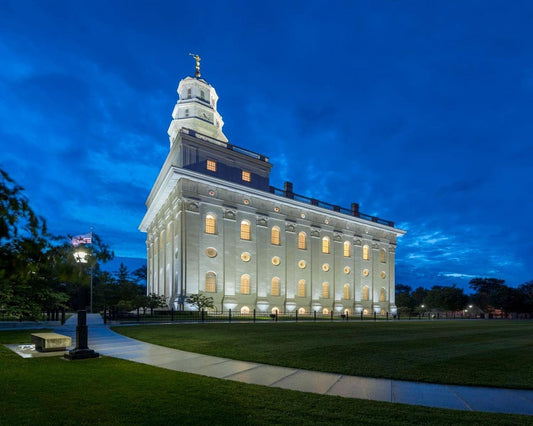 Nauvoo Temple Blue Hour Gallery Wrap