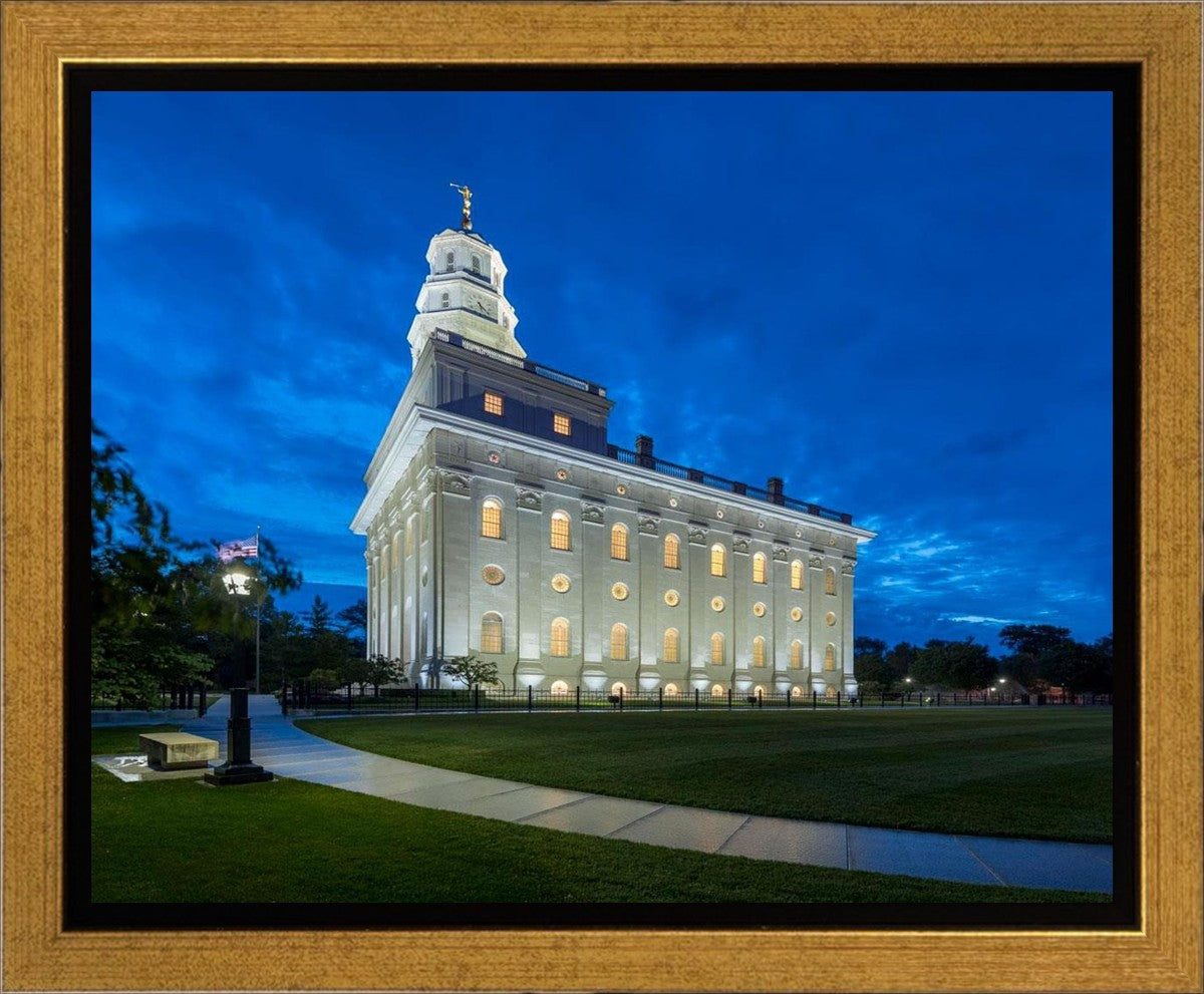 Nauvoo Temple Blue Hour Gallery Wrap