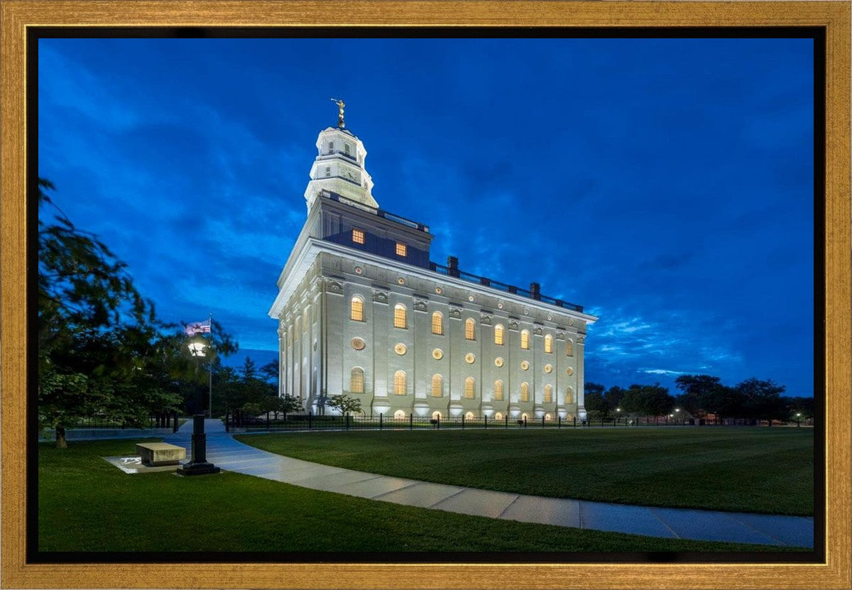 Nauvoo Temple Blue Hour Gallery Wrap