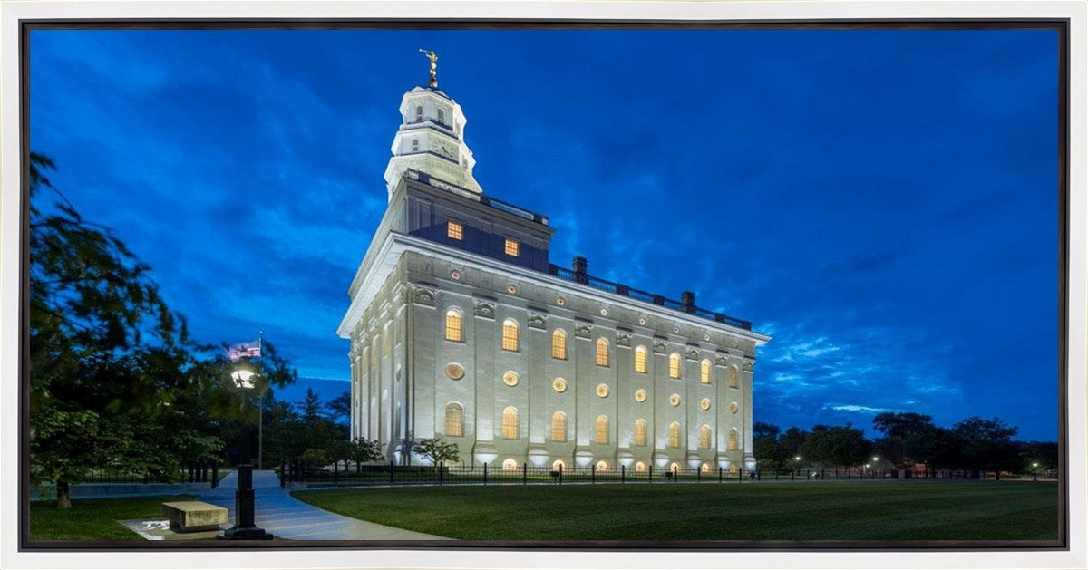 Nauvoo Temple Blue Hour Gallery Wrap