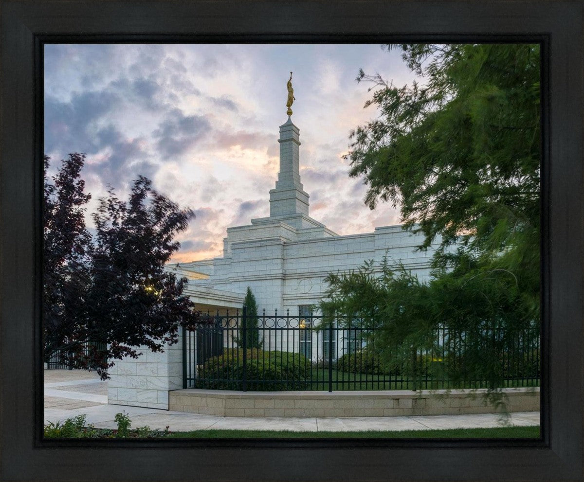 Oklahoma City Temple Peaceful Gardens Gallery Wrap
