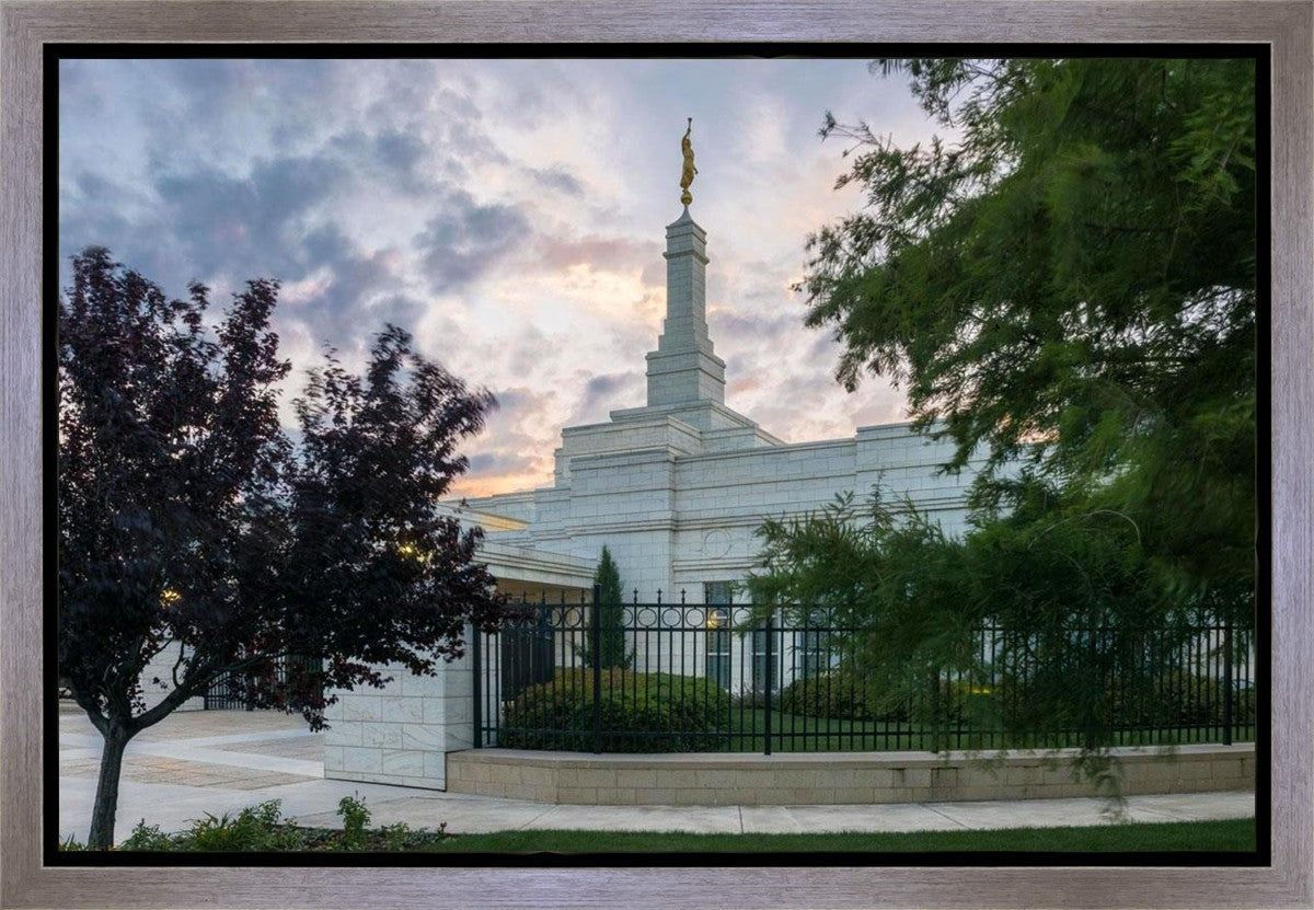 Oklahoma City Temple Peaceful Gardens Gallery Wrap