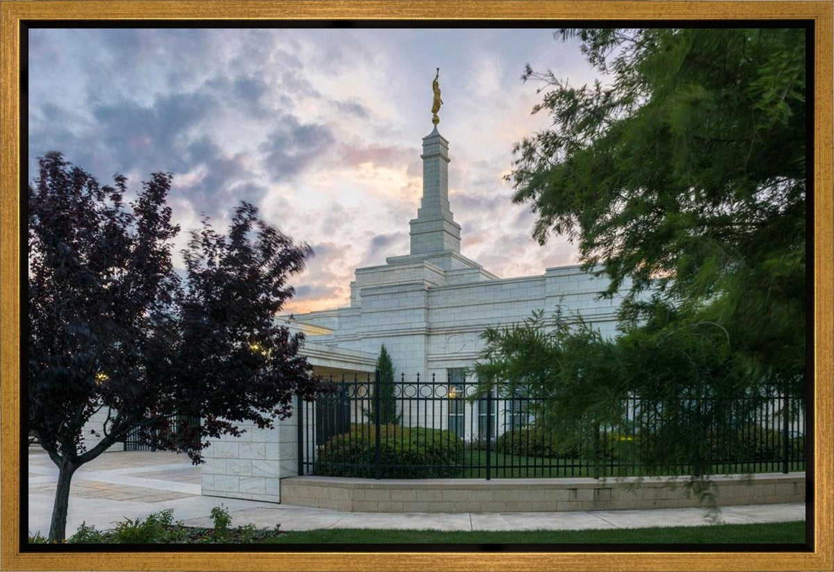 Oklahoma City Temple Peaceful Gardens Gallery Wrap