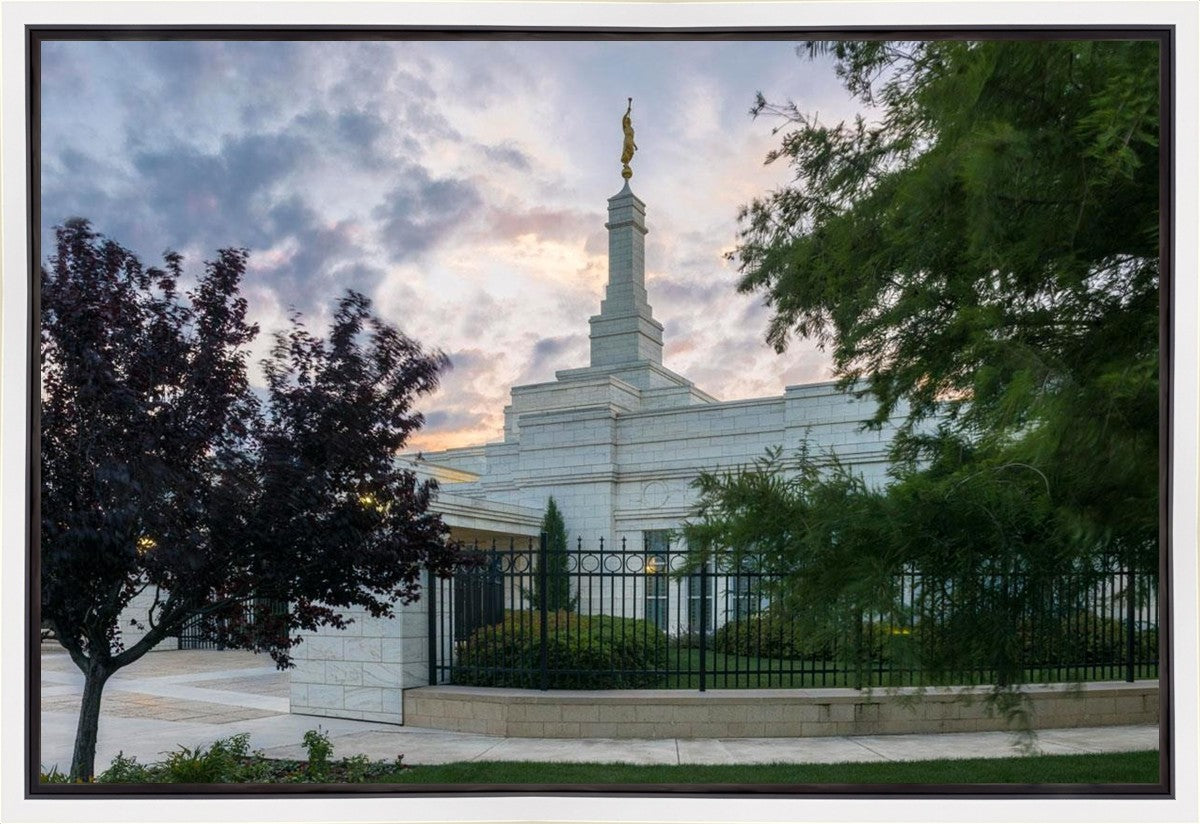 Oklahoma City Temple Peaceful Gardens Gallery Wrap