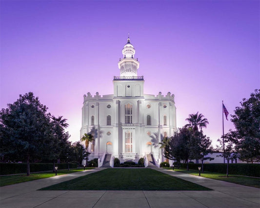 St George Temple Majestic Gallery Wrap