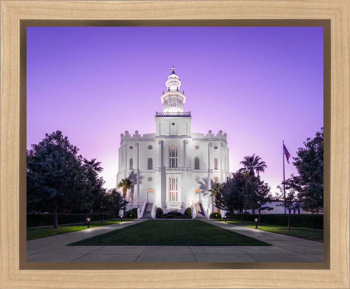 St George Temple Majestic Gallery Wrap