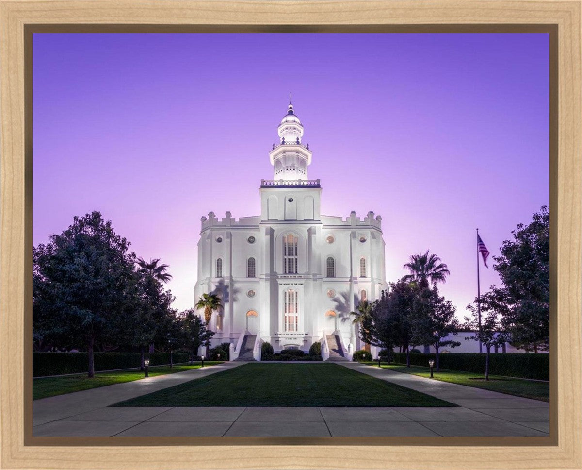 St George Temple Majestic Gallery Wrap