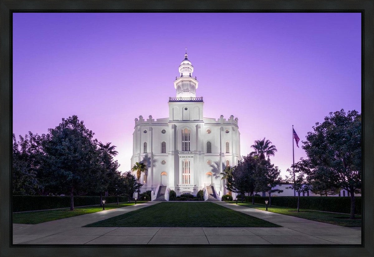 St George Temple Majestic Gallery Wrap