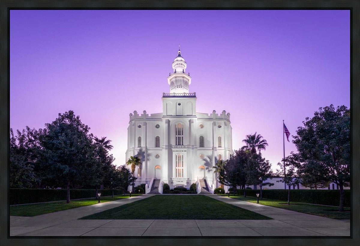 St George Temple Majestic Gallery Wrap