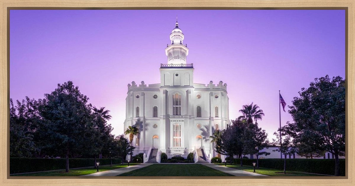 St George Temple Majestic Gallery Wrap