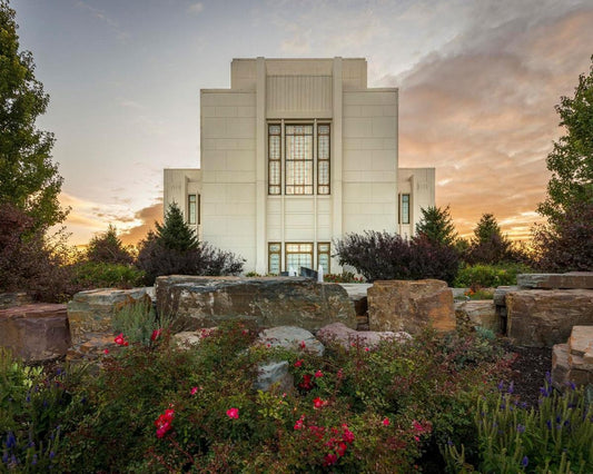 Twin Falls Temple Garden Of Eden Gallery Wrap