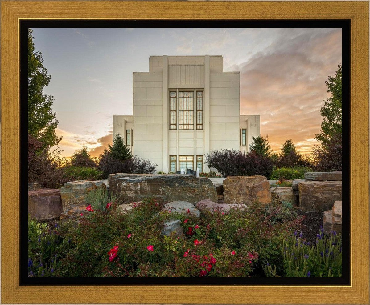 Twin Falls Temple Garden Of Eden Gallery Wrap