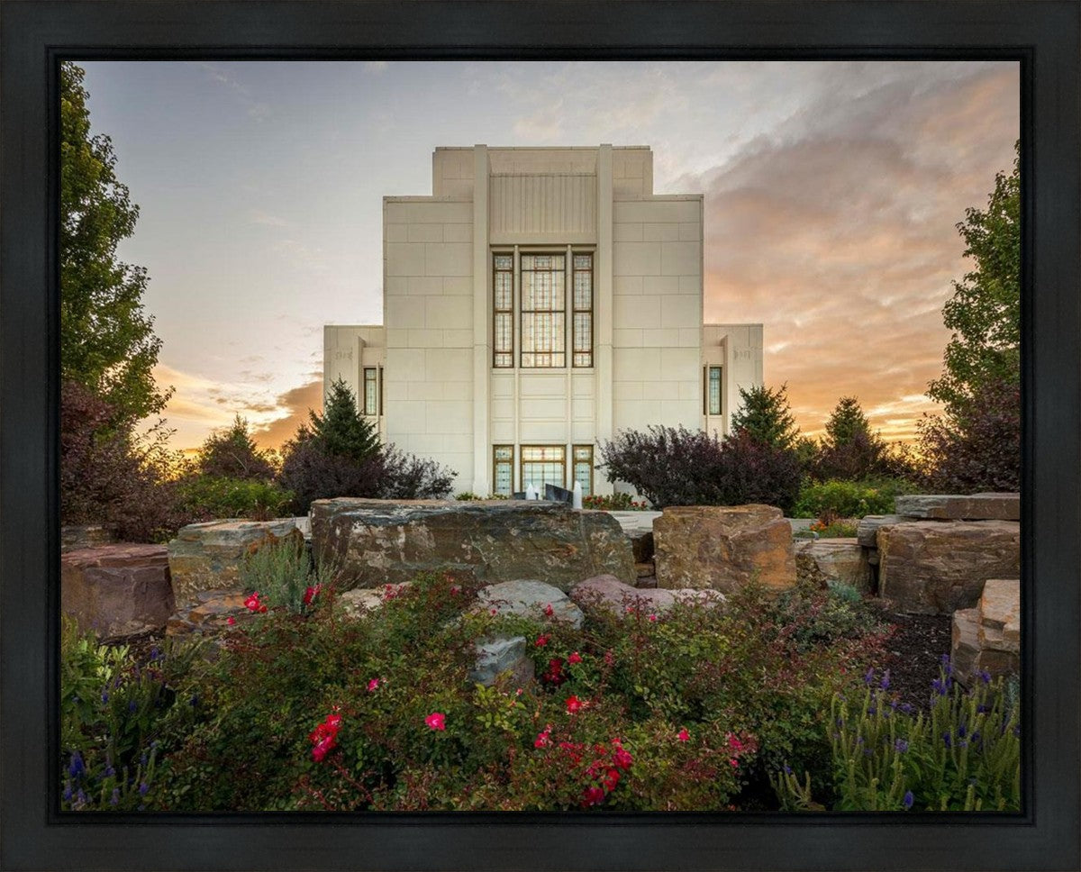 Twin Falls Temple Garden Of Eden Gallery Wrap