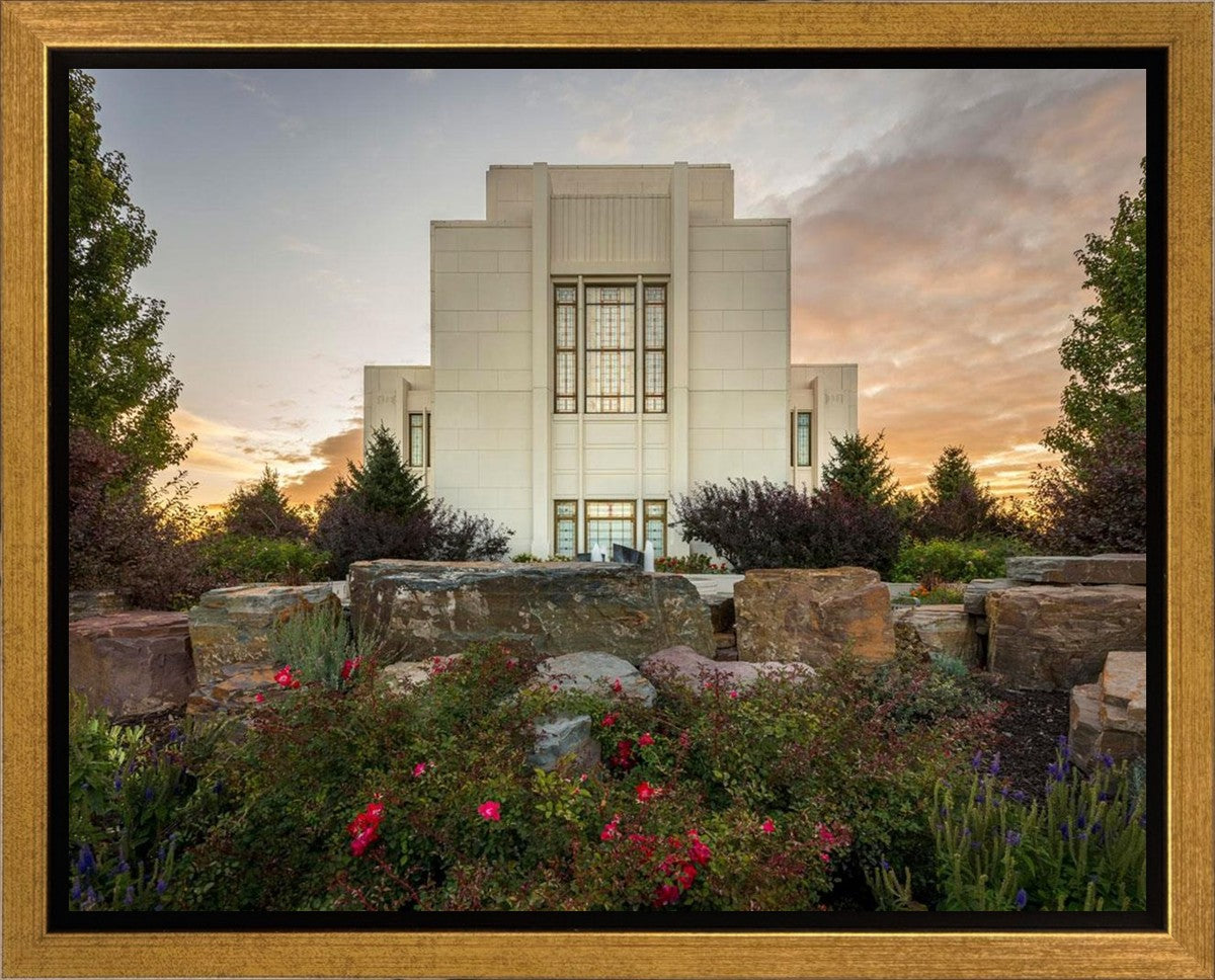 Twin Falls Temple Garden Of Eden Gallery Wrap