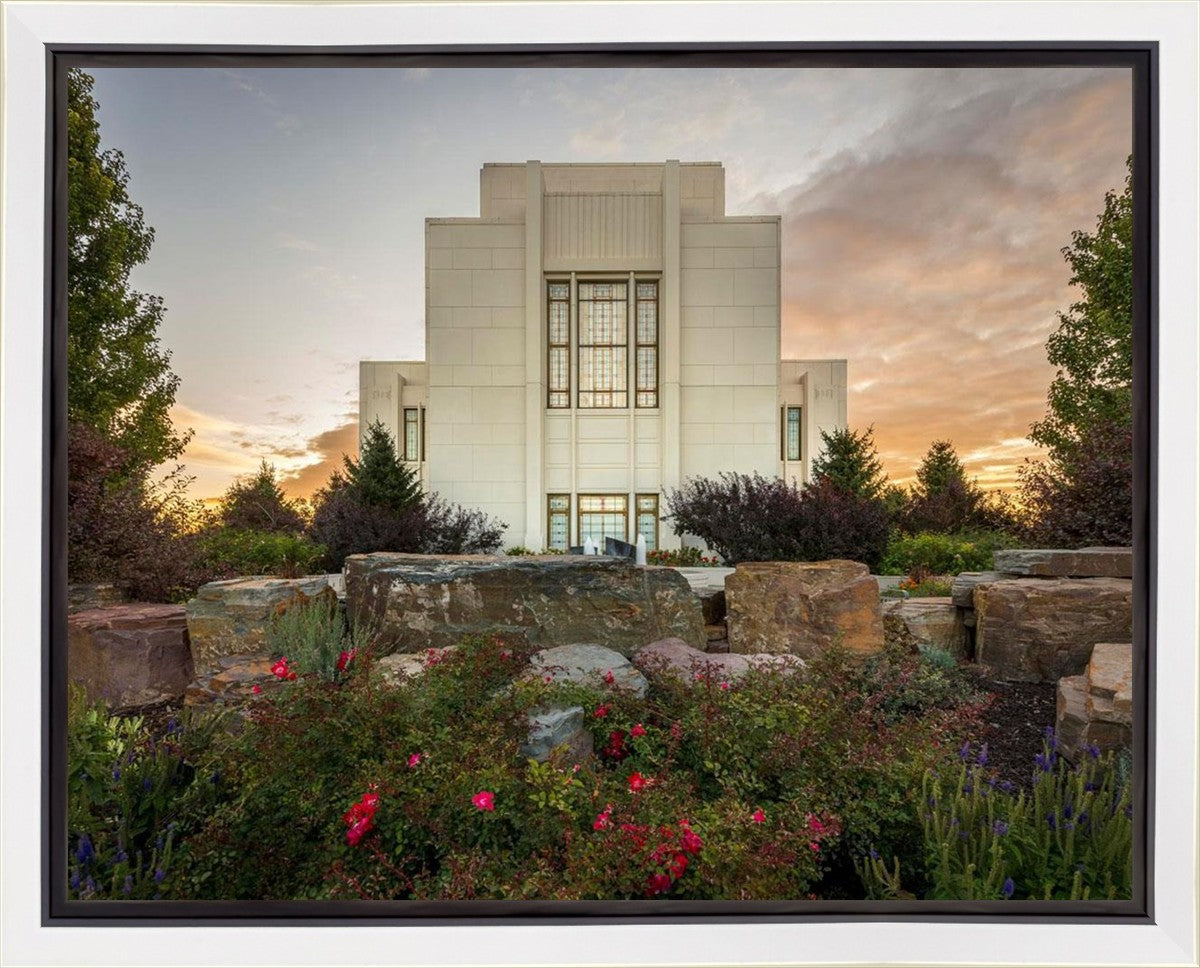 Twin Falls Temple Garden Of Eden Gallery Wrap