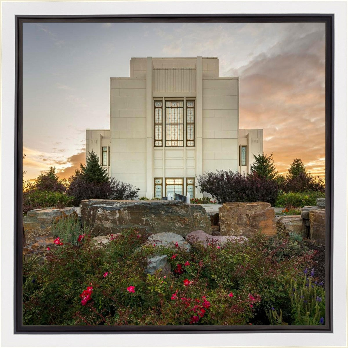 Twin Falls Temple Garden Of Eden Gallery Wrap