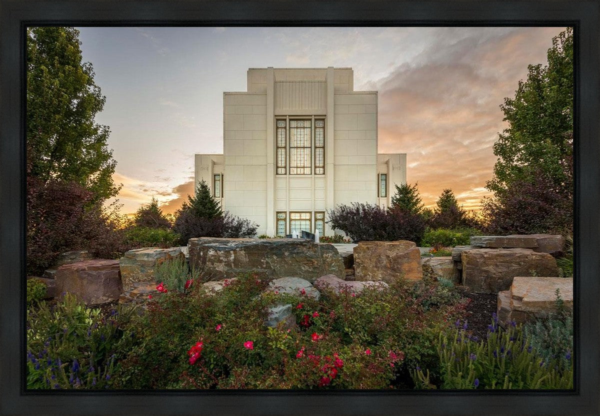 Twin Falls Temple Garden Of Eden Gallery Wrap