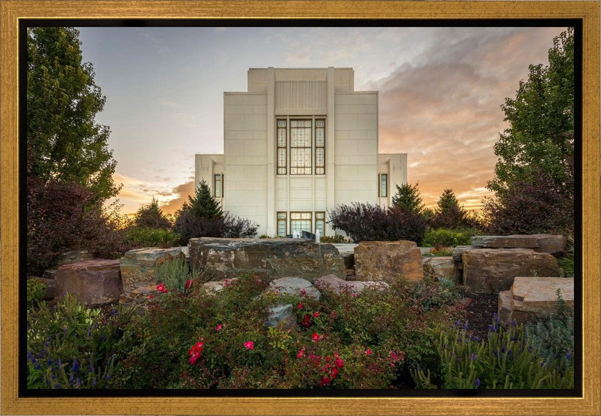 Twin Falls Temple Garden Of Eden Gallery Wrap