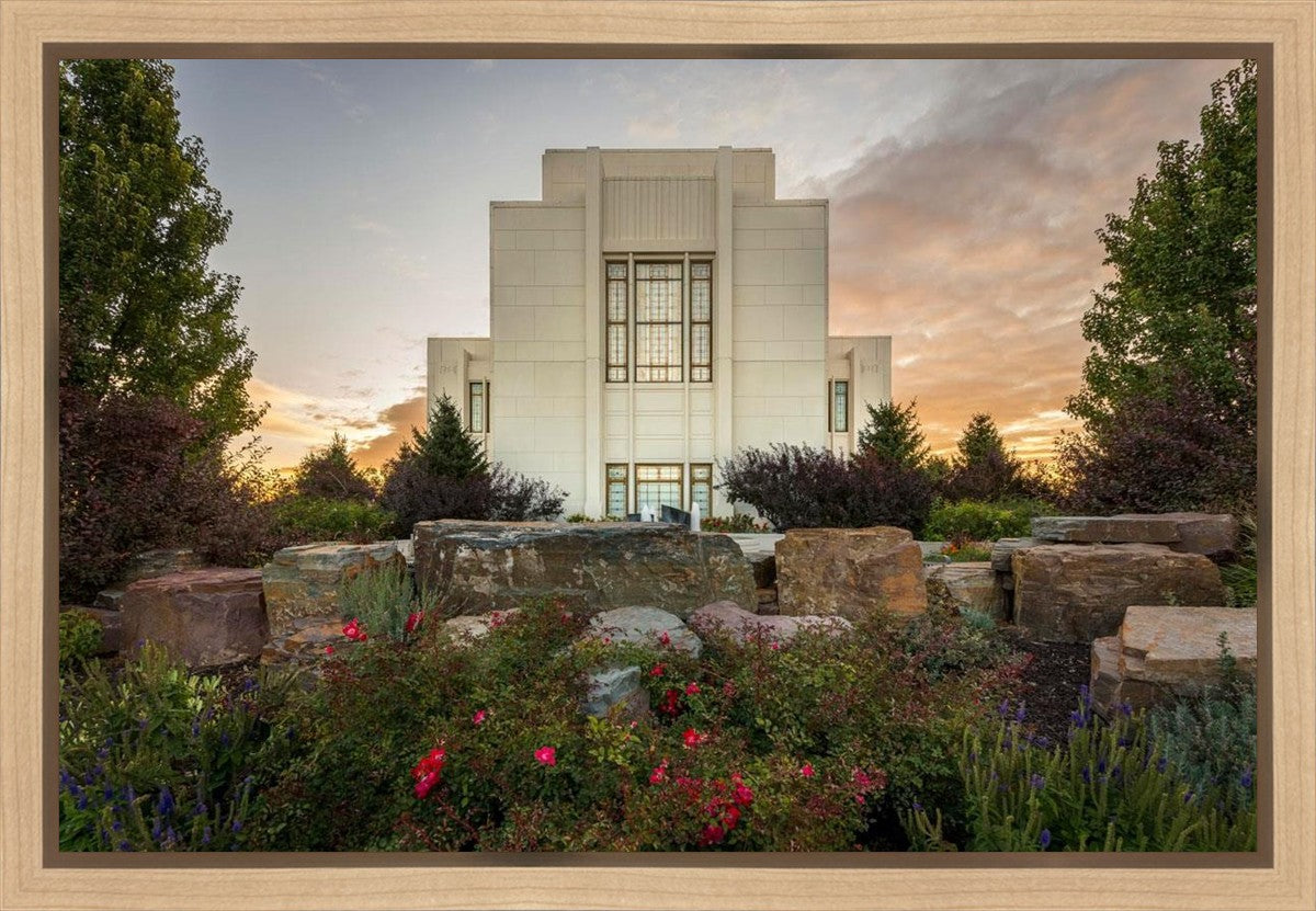 Twin Falls Temple Garden Of Eden Gallery Wrap