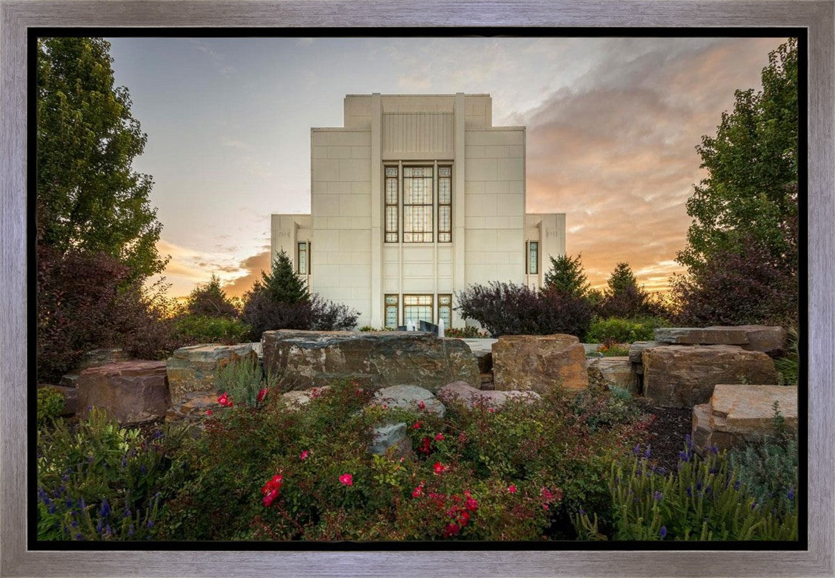 Twin Falls Temple Garden Of Eden Gallery Wrap