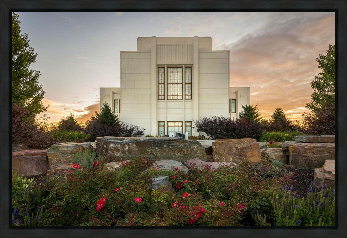 Twin Falls Temple Garden Of Eden Gallery Wrap