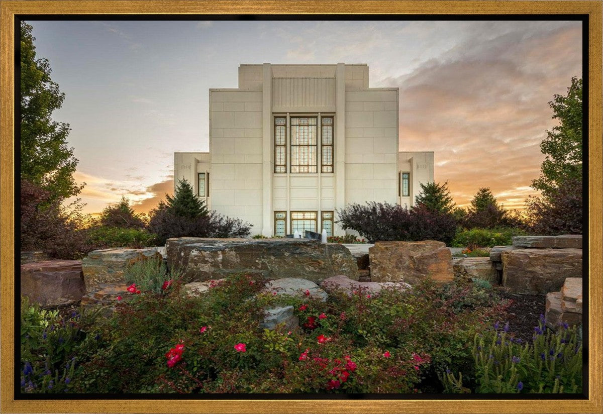 Twin Falls Temple Garden Of Eden Gallery Wrap