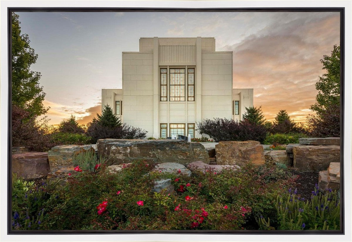 Twin Falls Temple Garden Of Eden Gallery Wrap