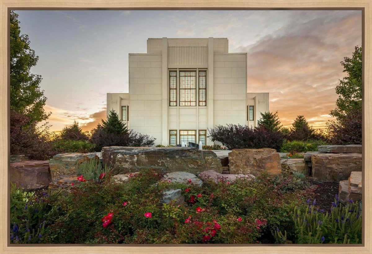 Twin Falls Temple Garden Of Eden Gallery Wrap